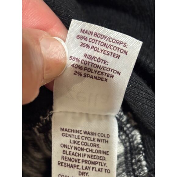 Zella Marled Space Dyed Zip-Up Hoodie Black White Womens plus SZ 2X Activewear - Picture 6 of 9